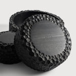 Mahogany Chopped Display Bowl Set in Black White Cliff Studio Bowls and Trays