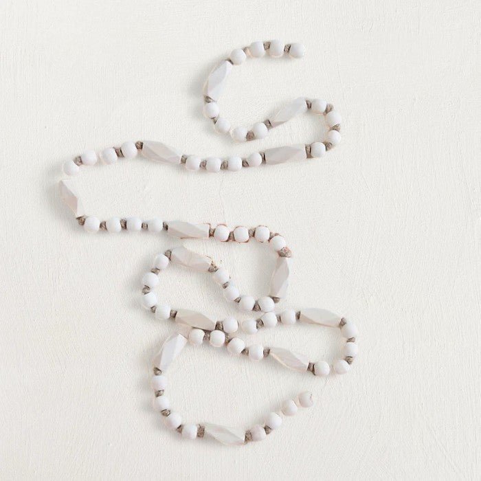Paulowina Wood Bead Garland Decor