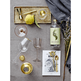 Stainless Steel Cocktail Shaker with Brass Finish White Cliff Studio Kitchen Tools