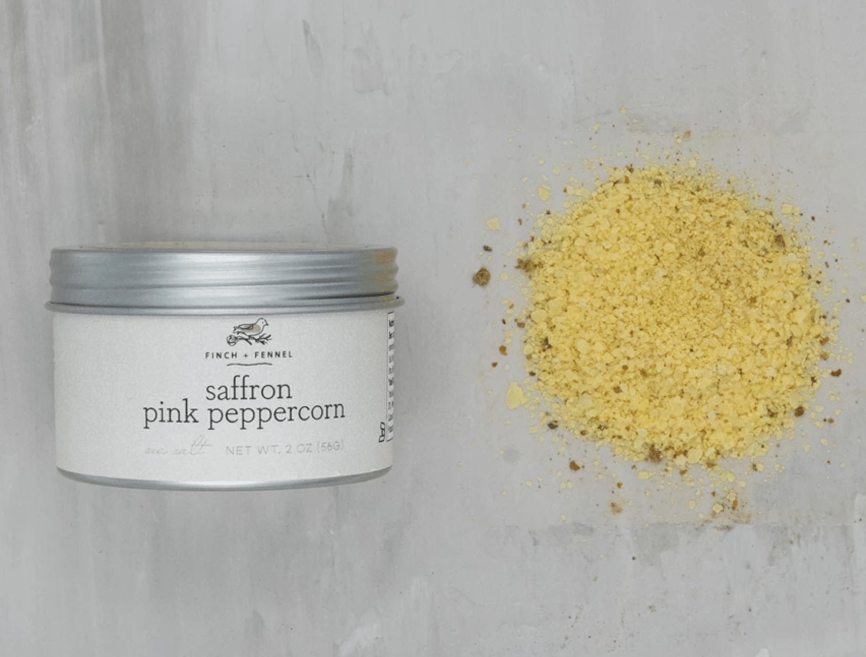 Saffron Pink Peppercorn Sea Salt White Cliff Studio Salts