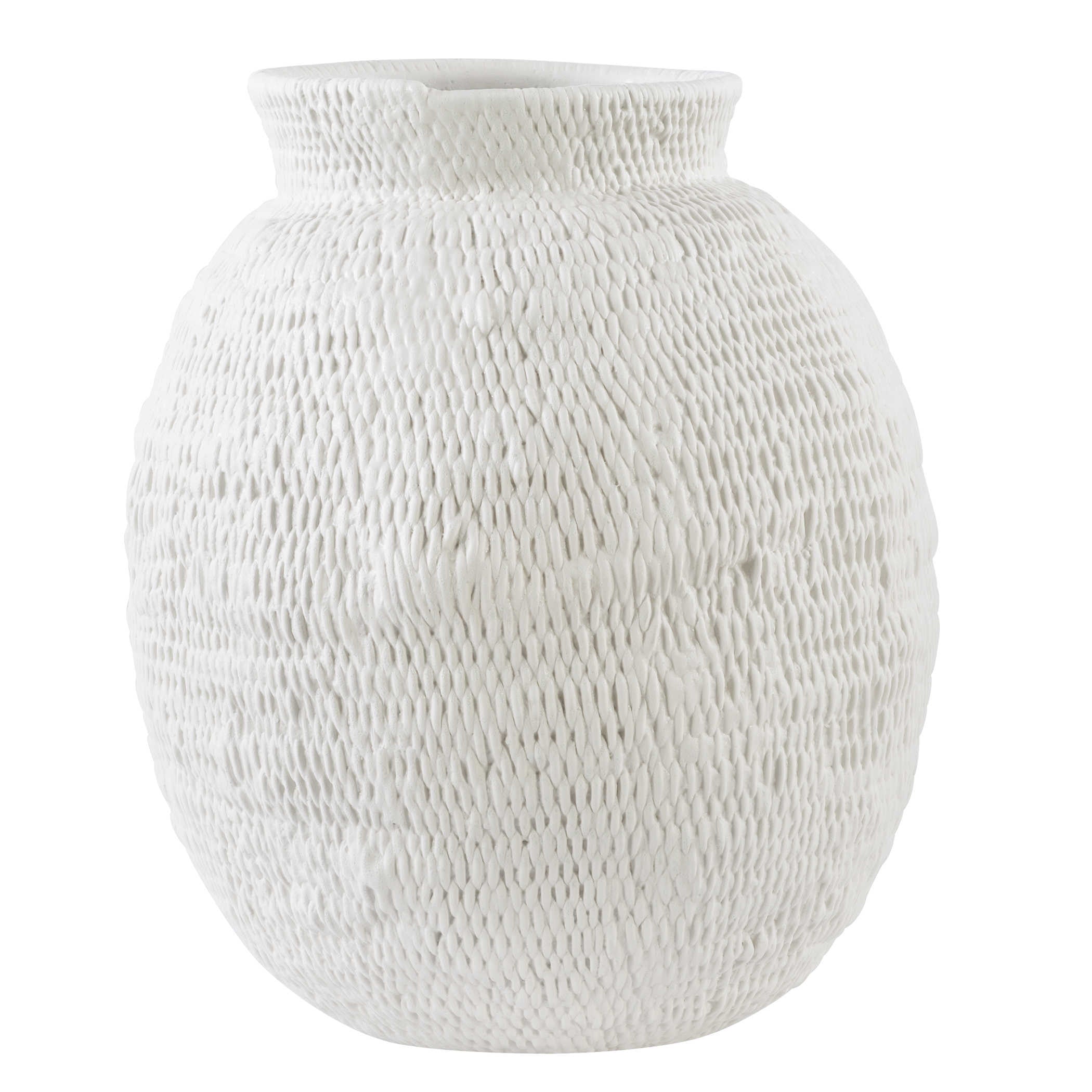 Ceramic Woven Basket - Look Vase, Large