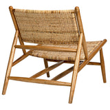 Braxton Teak & Rattan Lounge Chair