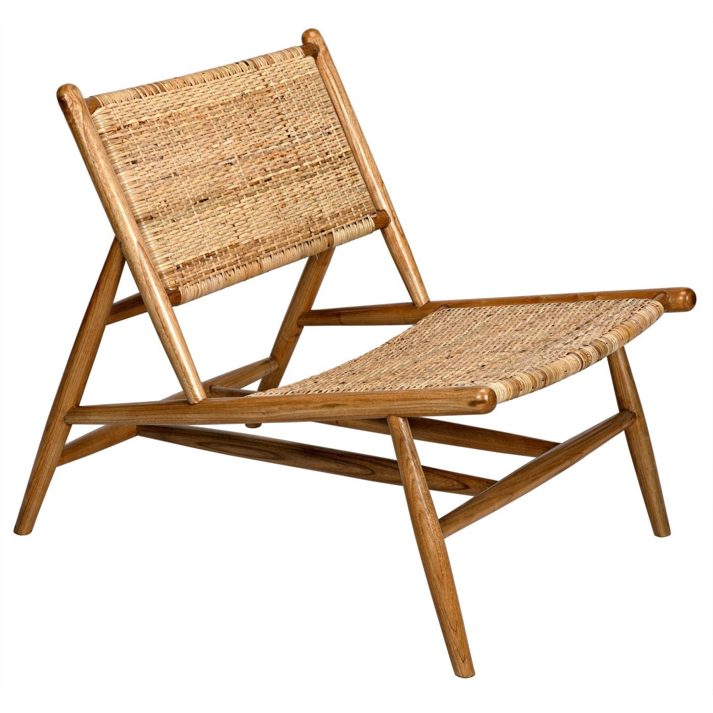 Braxton Teak & Rattan Lounge Chair