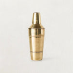 Stainless Steel Cocktail Shaker with Brass Finish White Cliff Studio Kitchen Tools