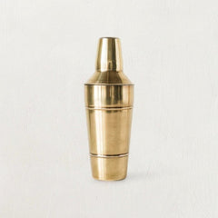 Stainless Steel Cocktail Shaker with Brass Finish White Cliff Studio Kitchen Tools