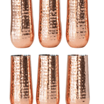 Hammered Stainless Steel Stemless Champagne Flute White Cliff Studio Drinkware