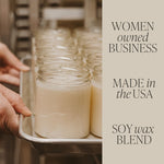 Flower Shop Soy Candle - Clear Jar - 9 oz White Cliff Studio Candles and Candle Accessories
