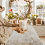 Flower Shop Soy Candle - Tan Matte Jar - 15 oz White Cliff Studio Candles and Candle Accessories