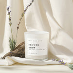 Flower Shop Soy Candle - White Jar - 11 oz White Cliff Studio Candles and Candle Accessories