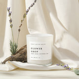 Flower Shop Soy Candle - White Jar - 11 oz White Cliff Studio Candles and Candle Accessories