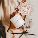 Gingerbread and Spice Soy Candle - White Jar - 11 oz White Cliff Studio Candles and Candle Accessories