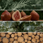 Let It Snow Soy Candle - 9 oz Amber Jar White Cliff Studio Candles and Candle Accessories