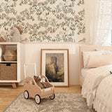 Lettie Wallpaper by Ali Anni White Cliff Studio Florals and Botanicals