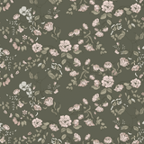 Lettie Wallpaper by Ali Anni White Cliff Studio Florals and Botanicals