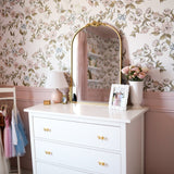 Lettie Wallpaper by Ali Anni White Cliff Studio Florals and Botanicals