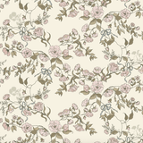Lettie Wallpaper by Ali Anni White Cliff Studio Florals and Botanicals