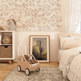 Lettie Wallpaper by Ali Anni White Cliff Studio Florals and Botanicals