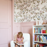 Lettie Wallpaper by Ali Anni White Cliff Studio Florals and Botanicals