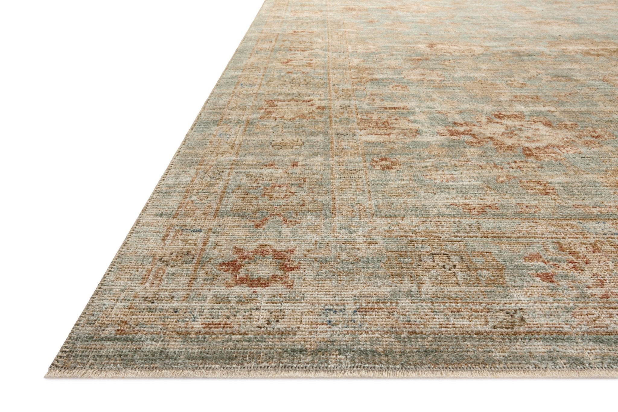 Loloi Heritage Aqua / Terracotta Rug