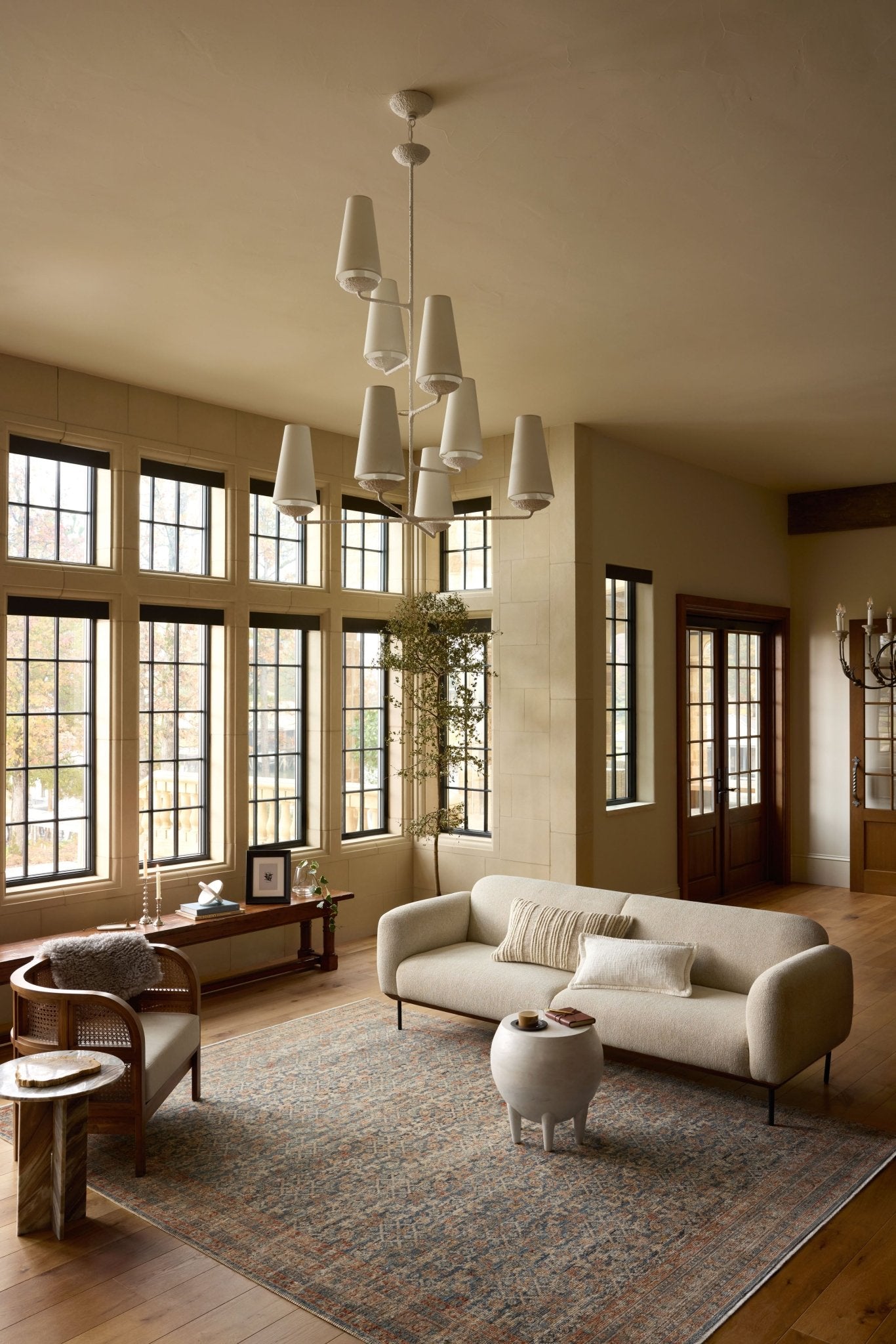 Loloi Heritage Blue / Rust Rug White Cliff Studio Rugs