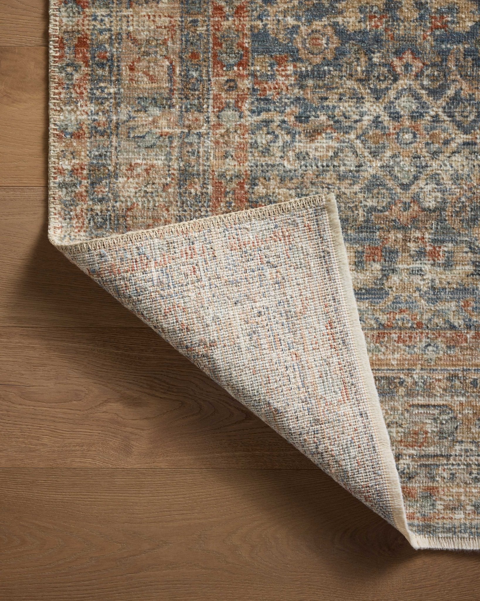 Loloi Heritage Blue / Rust Rug White Cliff Studio Rugs