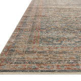 Loloi Heritage Blue / Rust Rug White Cliff Studio Rugs