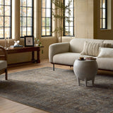 Loloi Heritage Lagoon / Tobacco Rug White Cliff Studio Rugs