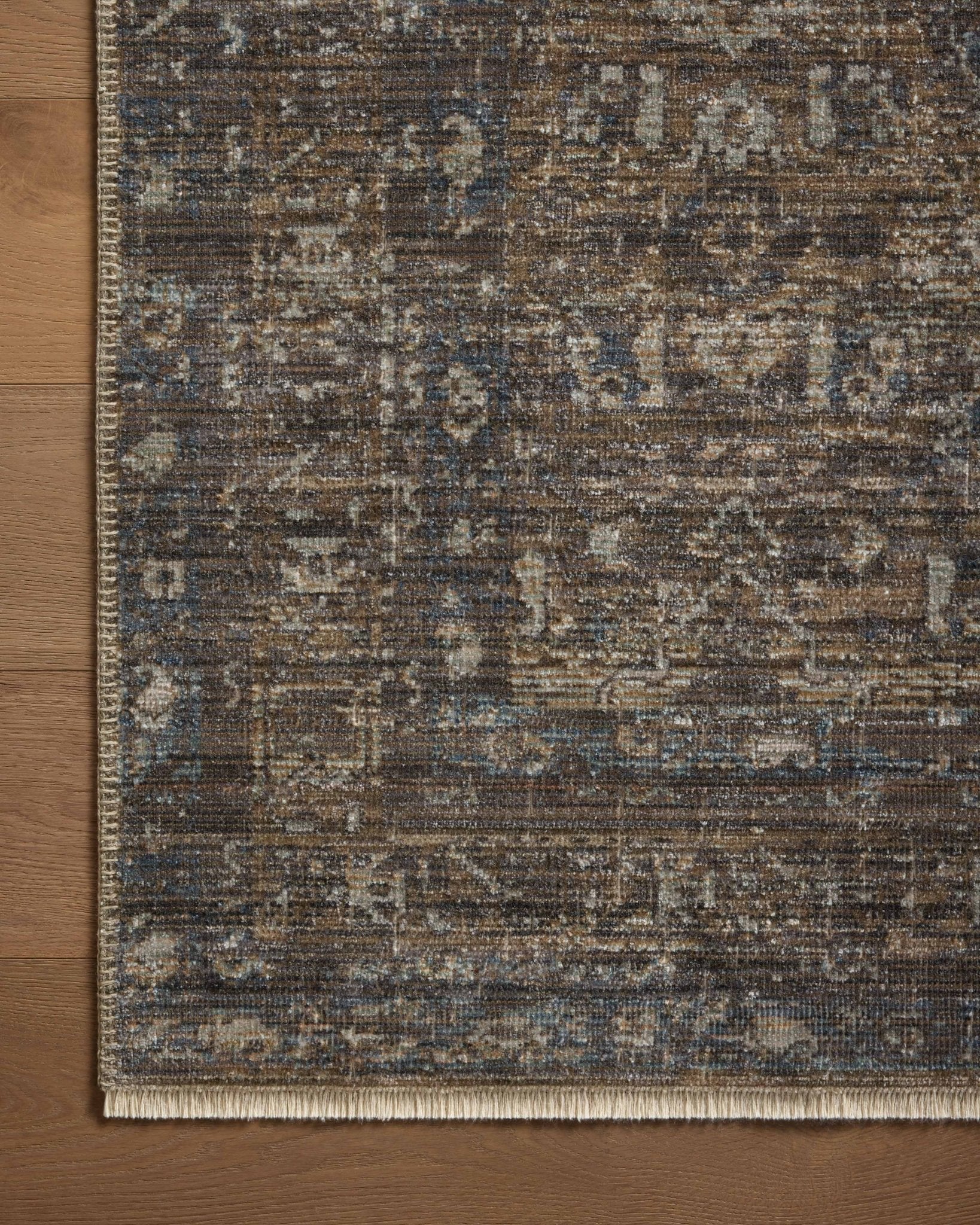 Loloi Heritage Lagoon / Tobacco Rug White Cliff Studio Rugs