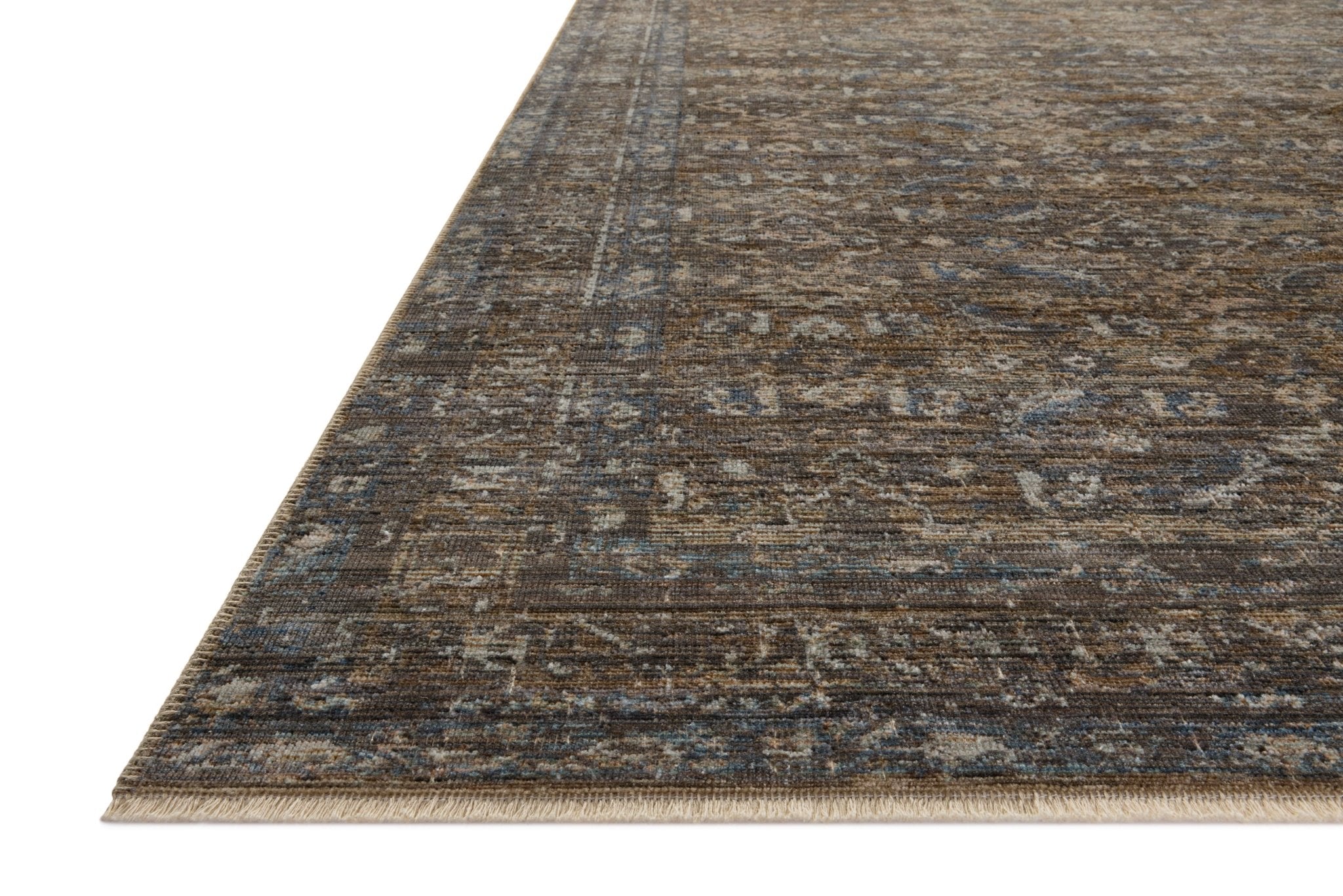 Loloi Heritage Lagoon / Tobacco Rug White Cliff Studio Rugs