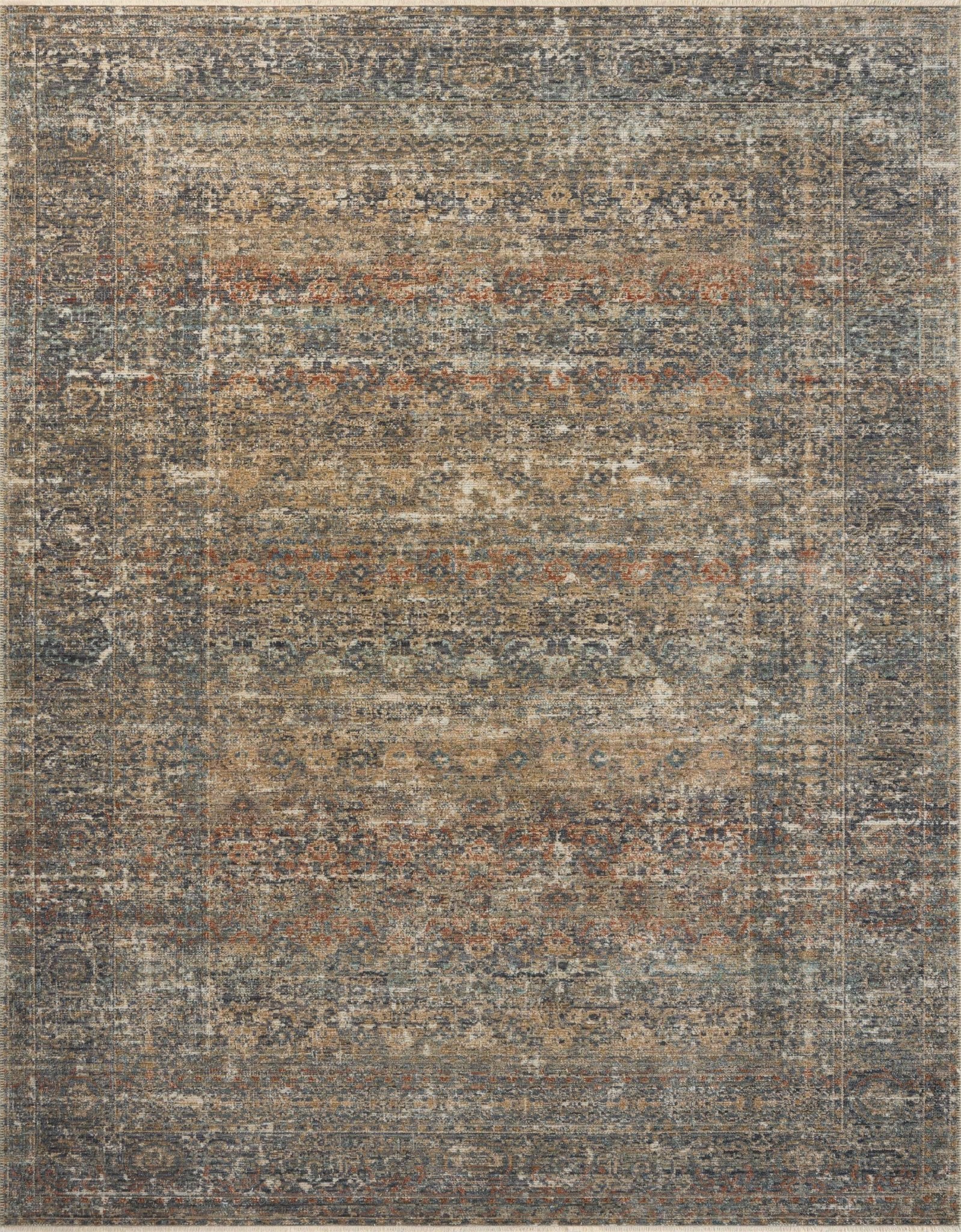 Loloi Heritage Midnight / Multi Rug White Cliff Studio Rugs