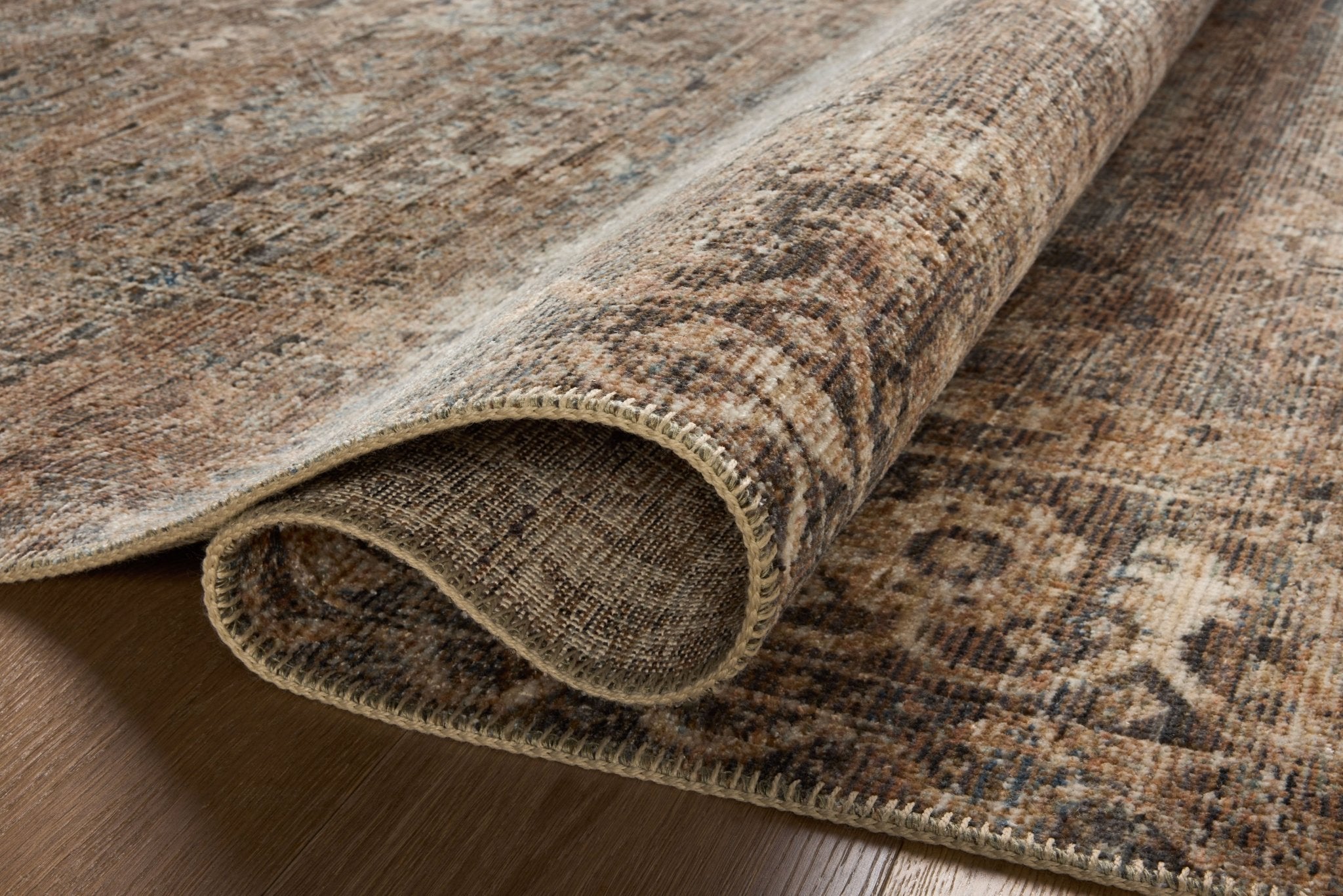 Loloi Heritage Mocha / Denim Rug