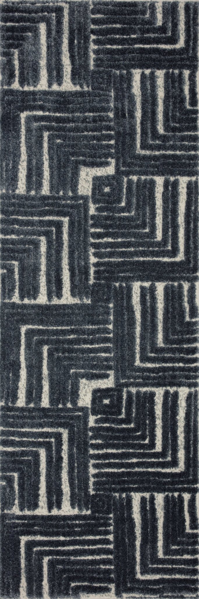 Loloi II Hagen Blue / White Rug
