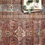 Loloi II Layla Brick / Blue Rug