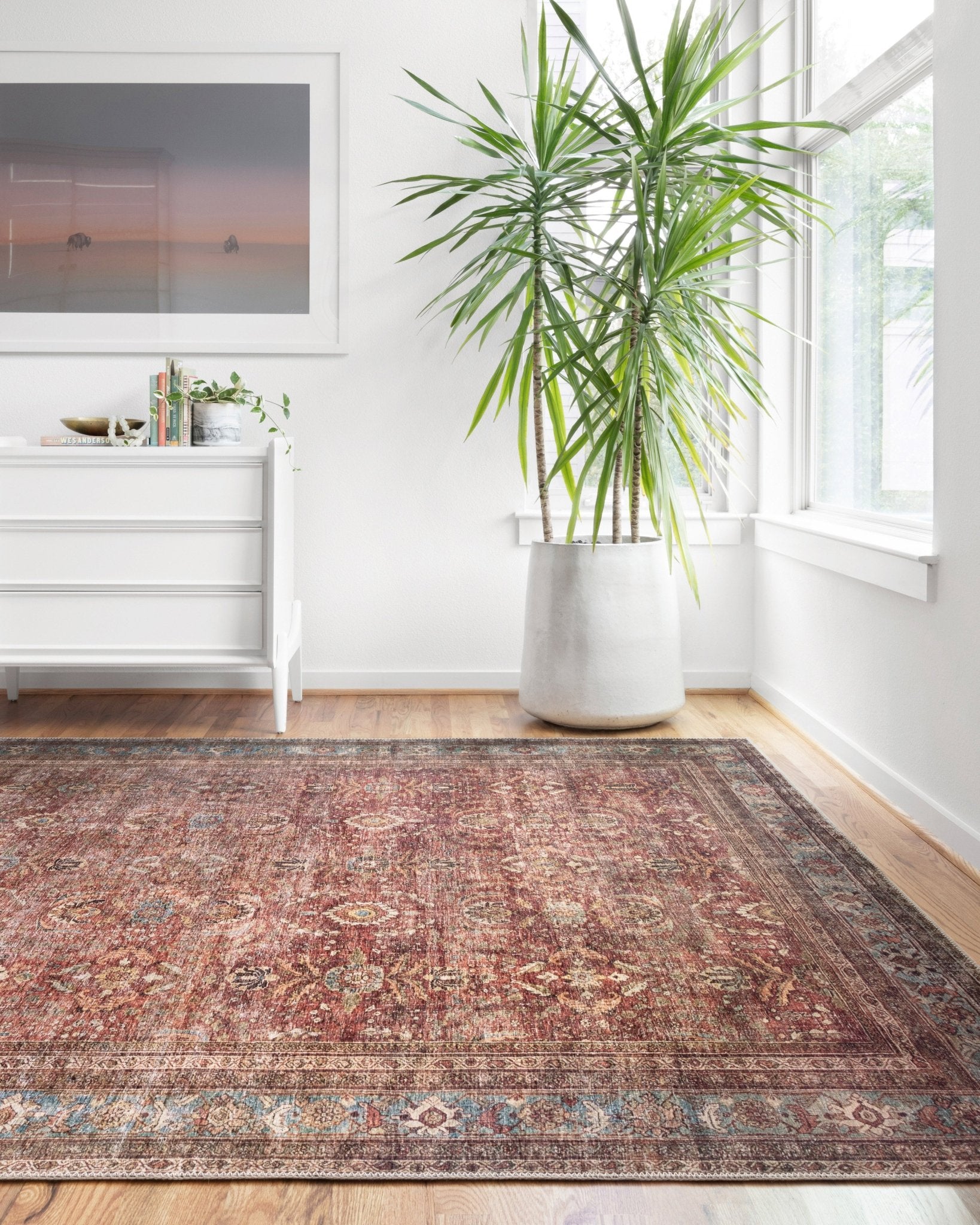Loloi II Layla Brick / Blue Rug