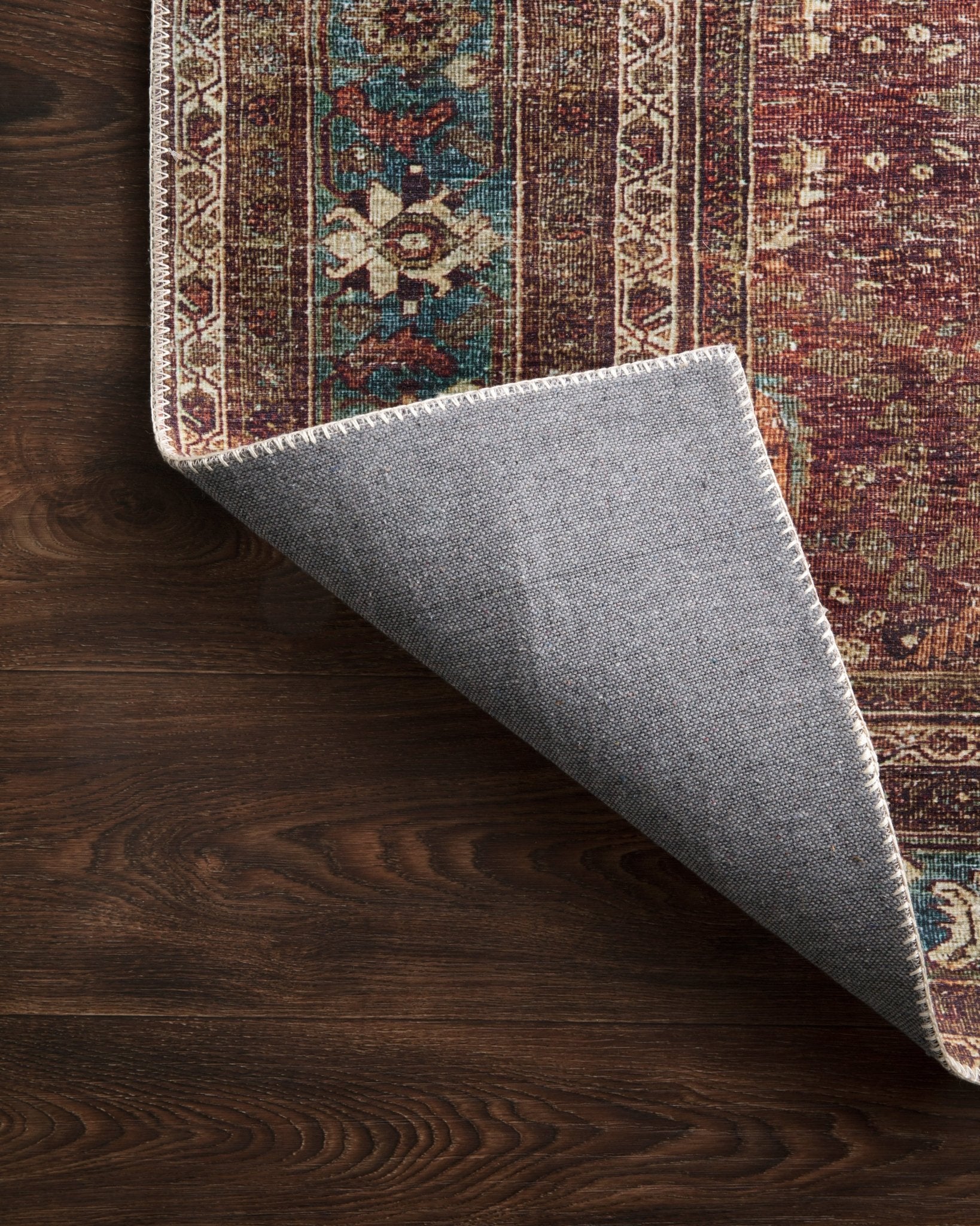 Loloi II Layla Brick / Blue Rug