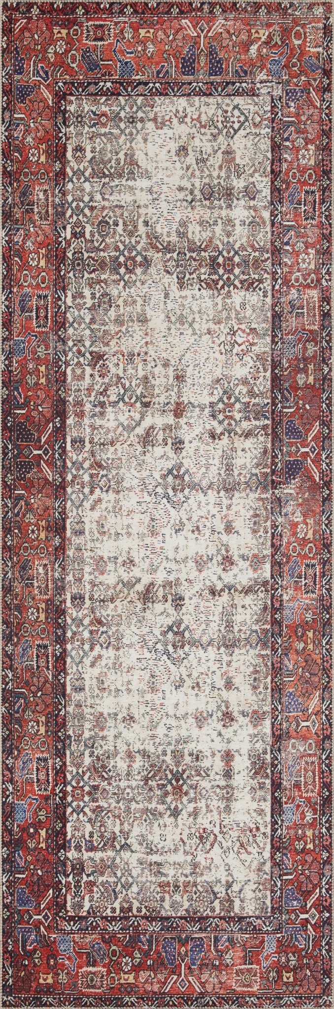 Loloi II Layla Ivory / Brick Rug