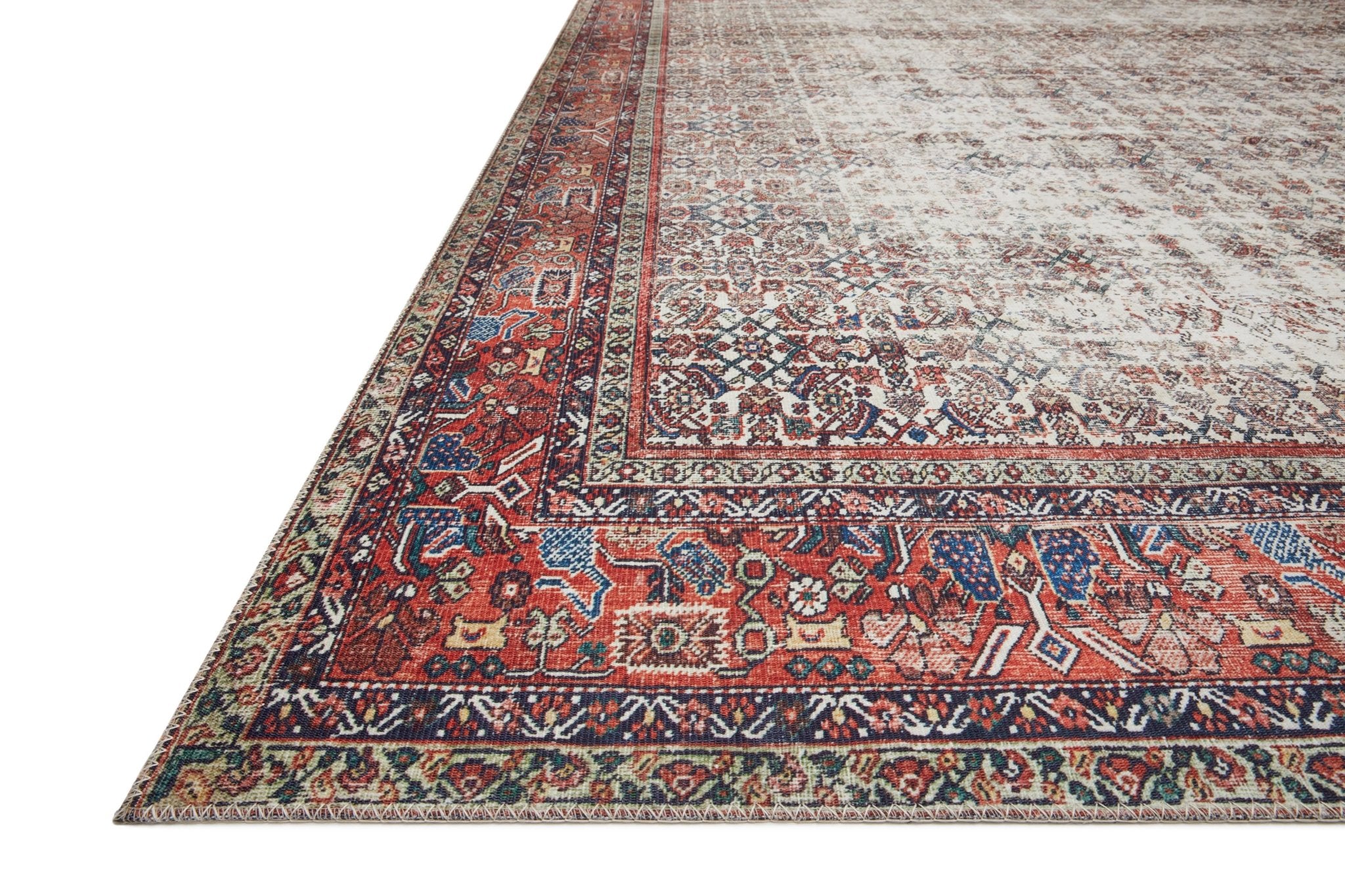 Loloi II Layla Ivory / Brick Rug