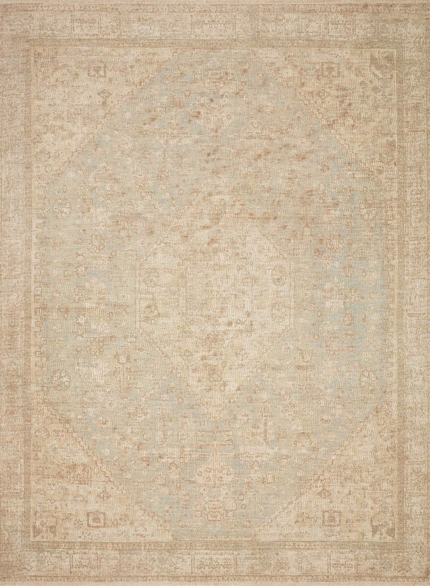Loloi Priya Ocean / Ivory Rug White Cliff Studio Rugs
