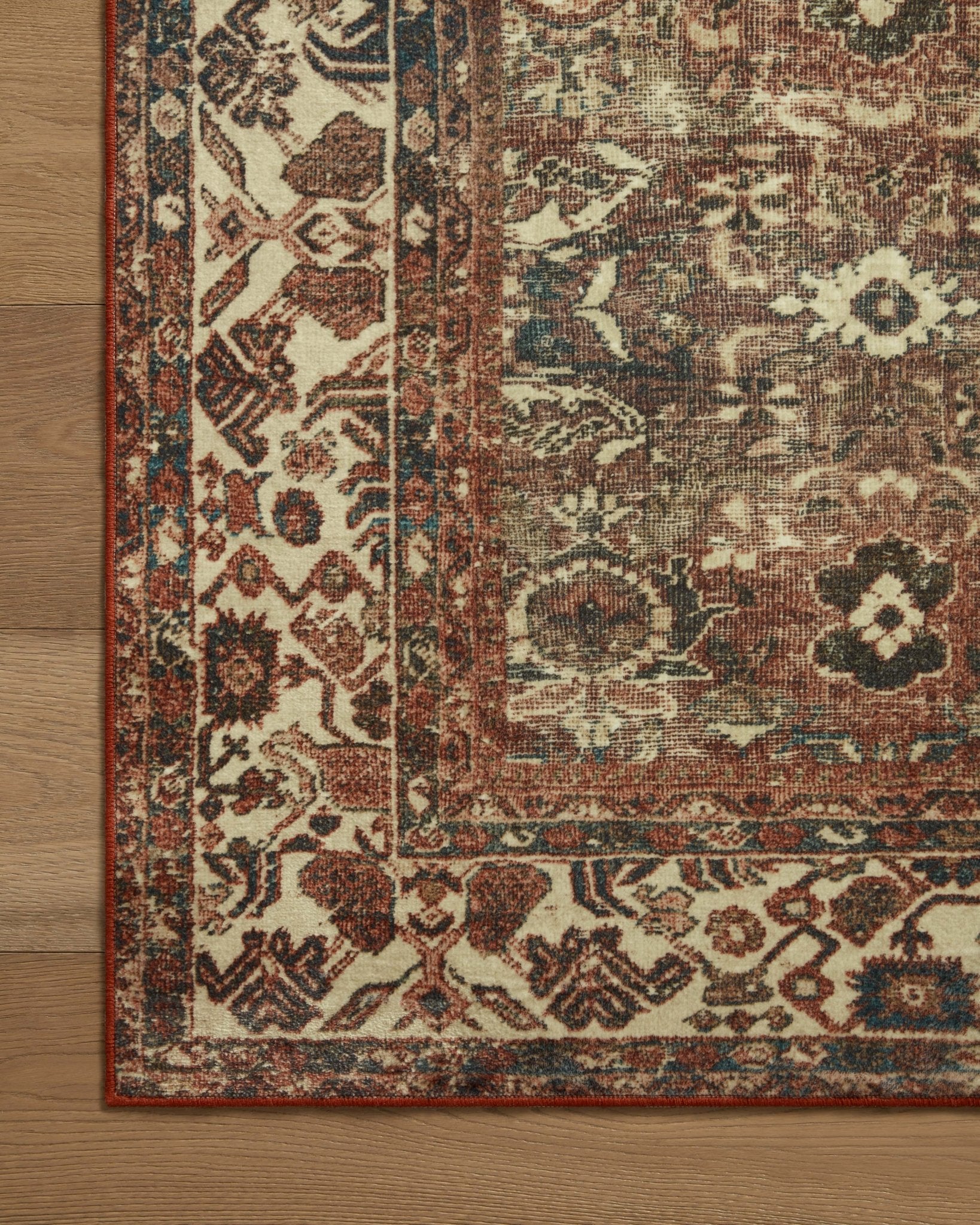 Magnolia Home by Joanna Gaines x Loloi Banks Brick / Ivory Rug