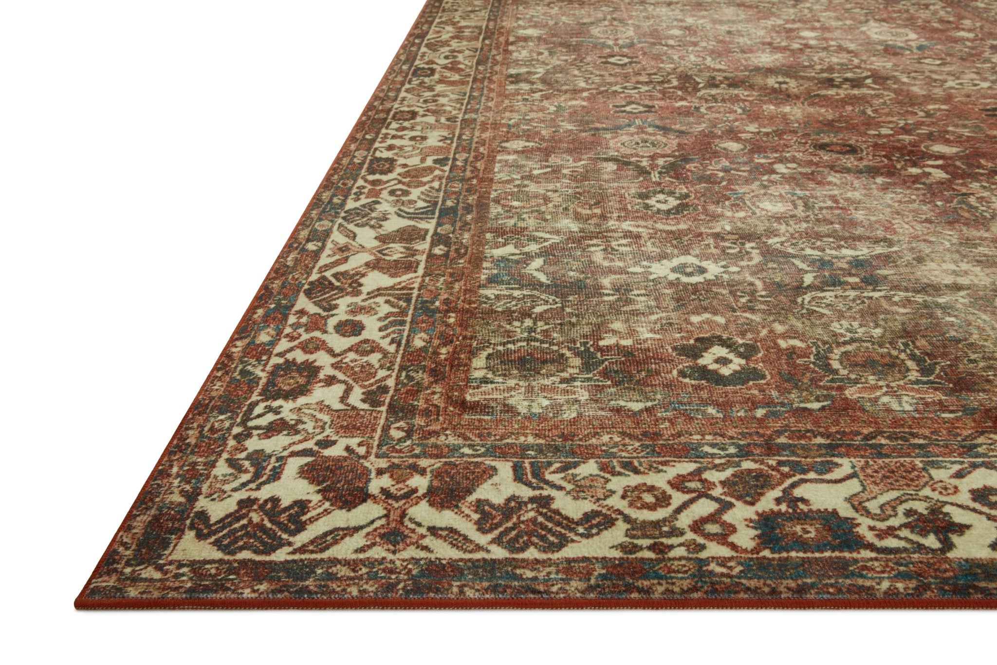 Magnolia Home by Joanna Gaines x Loloi Banks Brick / Ivory Rug