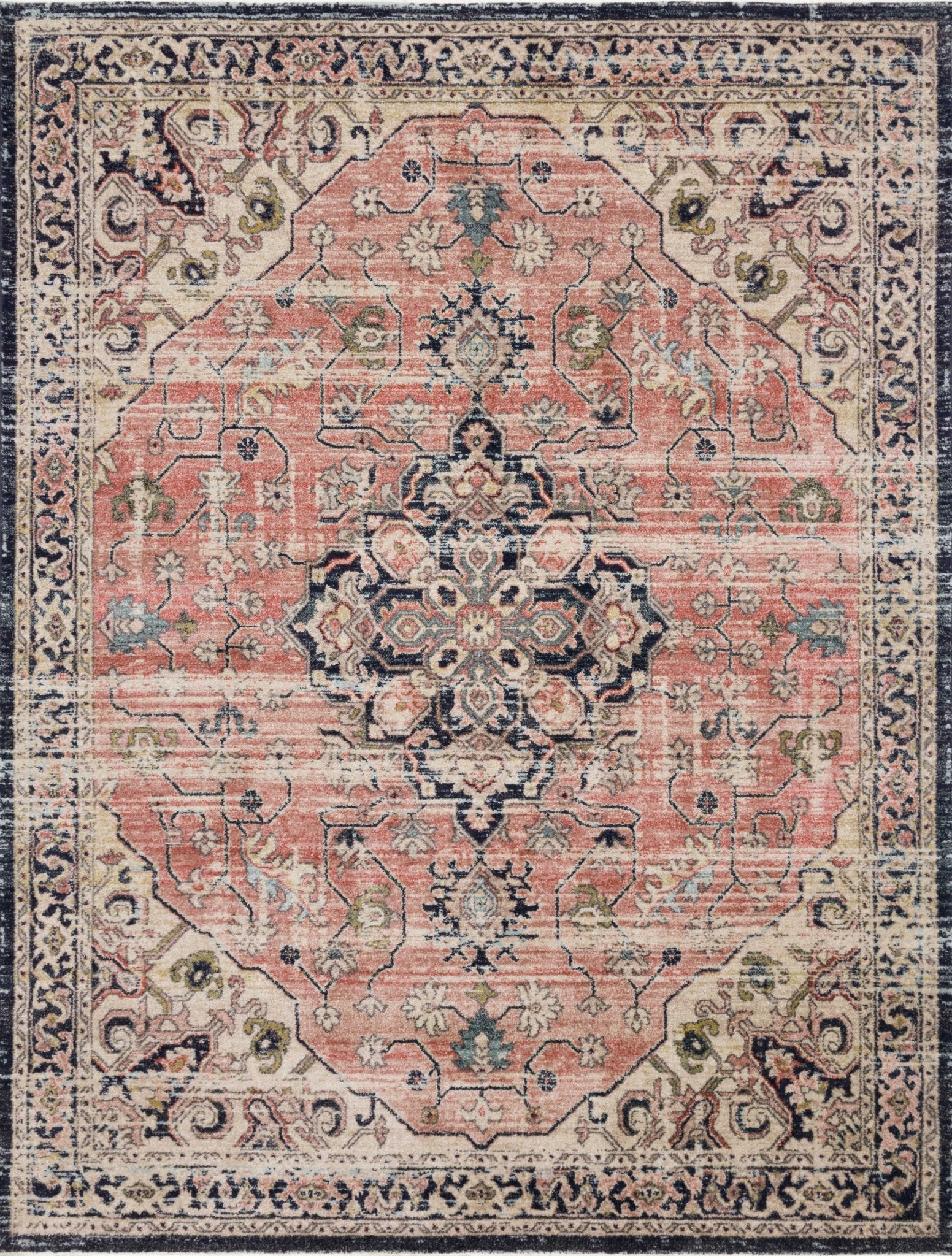 Magnolia Home By Joanna Gaines x Loloi Graham Coral / Navy Rug