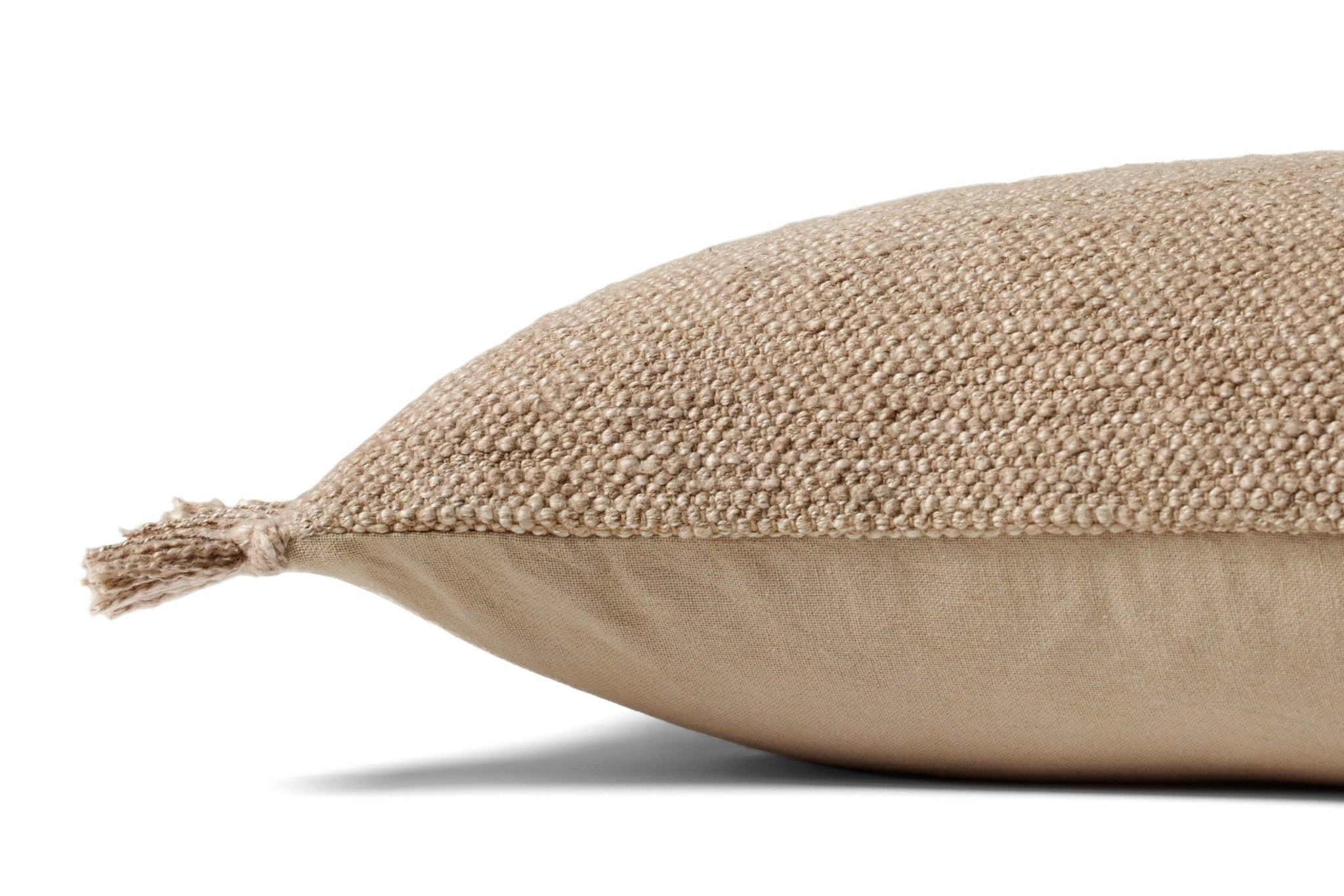 Magnolia Home by Joanna Gaines x Loloi Jett PMH0063 Beige 13'' x 21'' Cover Only Pillow