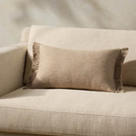 Magnolia Home by Joanna Gaines x Loloi Jett PMH0063 Beige 13'' x 21'' Cover Only Pillow