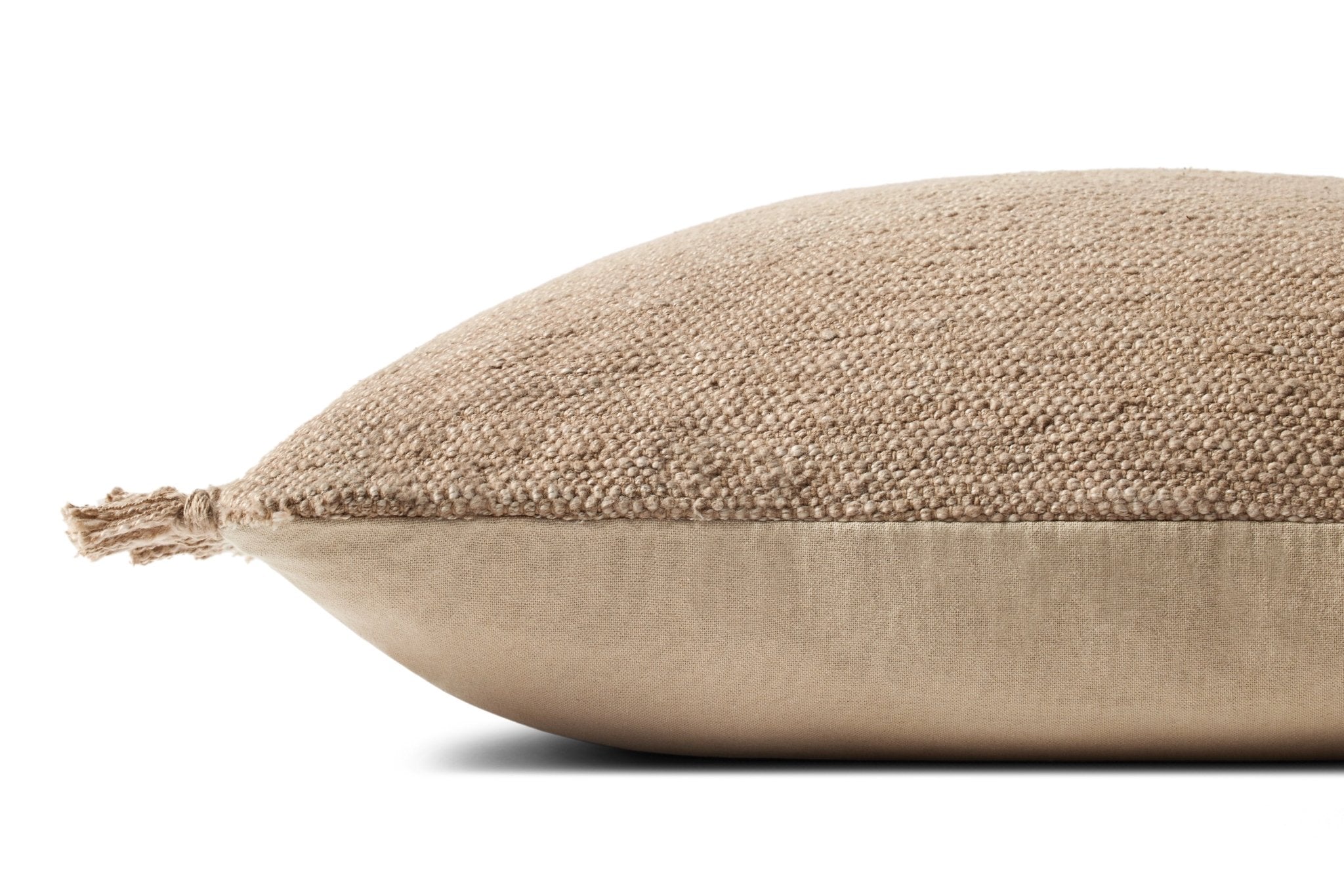 Magnolia Home by Joanna Gaines x Loloi Jett PMH0063 Beige 22'' x 22'' Cover Only Pillow