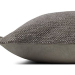 Magnolia Home by Joanna Gaines x Loloi Jett PMH0063 Grey 13'' x 21'' Cover Only Pillow White Cliff Studio Solid Pillows