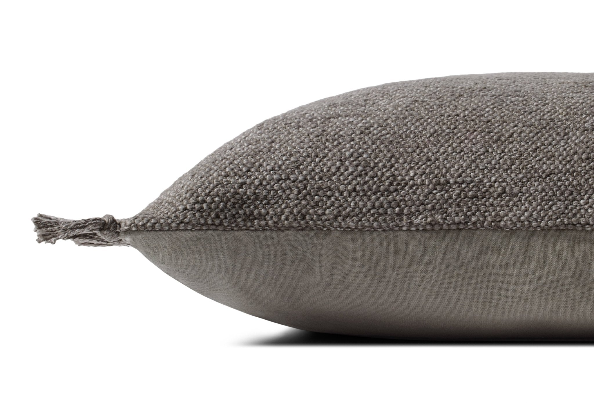 Magnolia Home by Joanna Gaines x Loloi Jett PMH0063 Grey 22'' x 22'' Cover Only Pillow