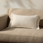 Magnolia Home by Joanna Gaines x Loloi Jett PMH0063 Ivory 13'' x 21'' Cover Only Pillow