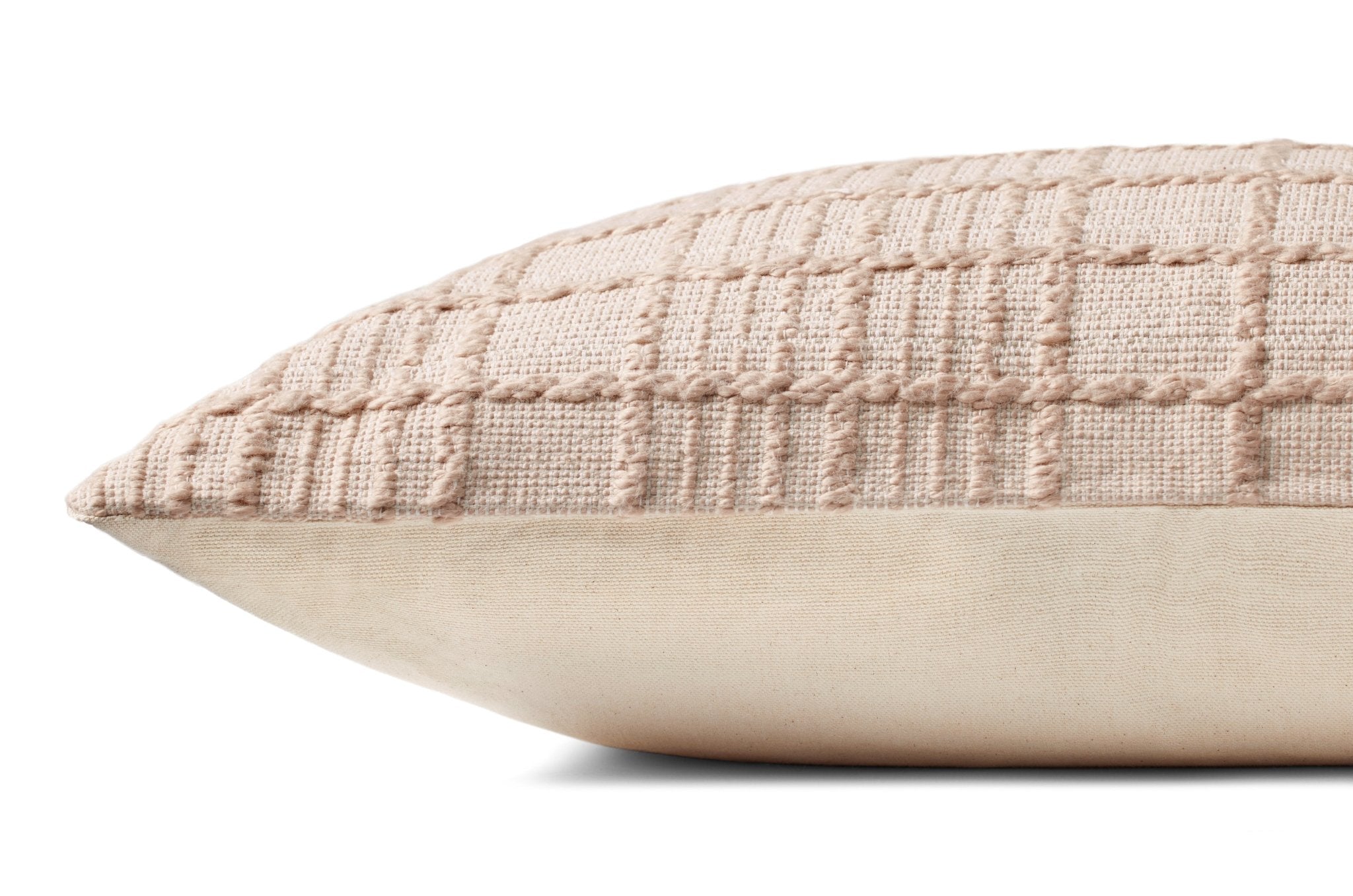 Magnolia Home by Joanna Gaines x Loloi Liv PMH0064 Beige 13'' x 21'' Cover Only Pillow