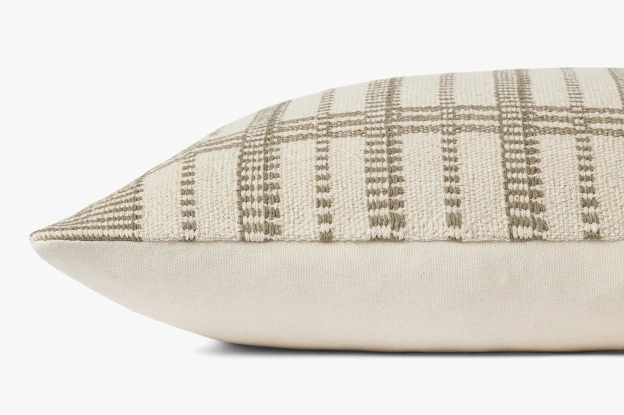 Magnolia Home by Joanna Gaines x Loloi Marion PMH0037 Sage/Beige 22'' x 22'' Cover Only Pillow