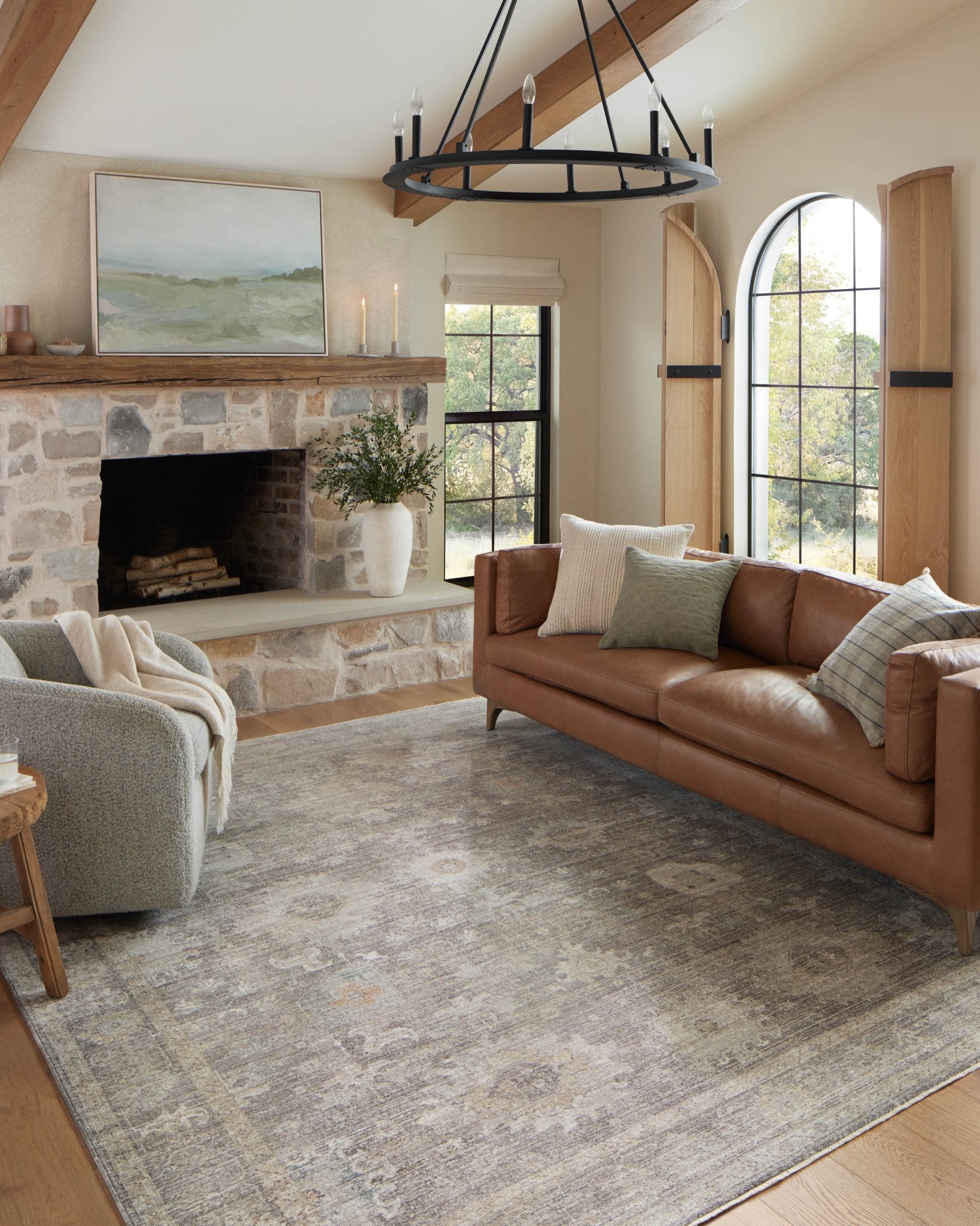Magnolia Home by Joanna Gaines x Loloi Millie Stone / Natural Rug